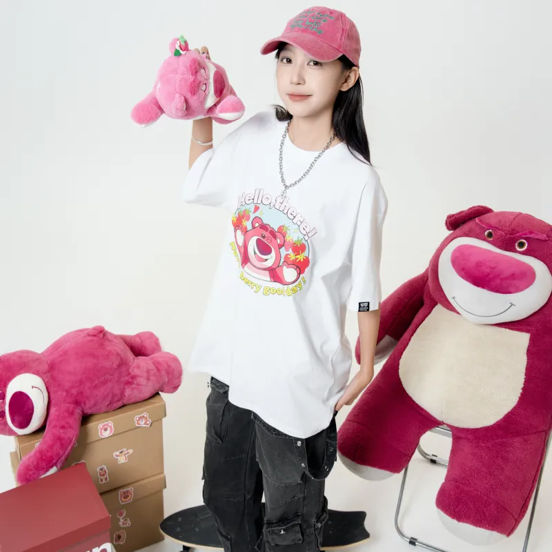 Disney Cartoon Cute Strawberry Collection Toy Story Collection T Shirt Unisex-3