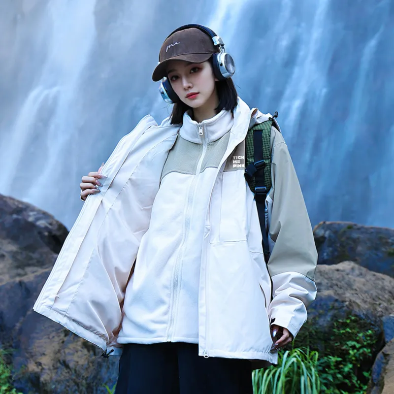 Disney Waterproof And Windproof To Keep Warm Windbreaker Jacket Unisex-9