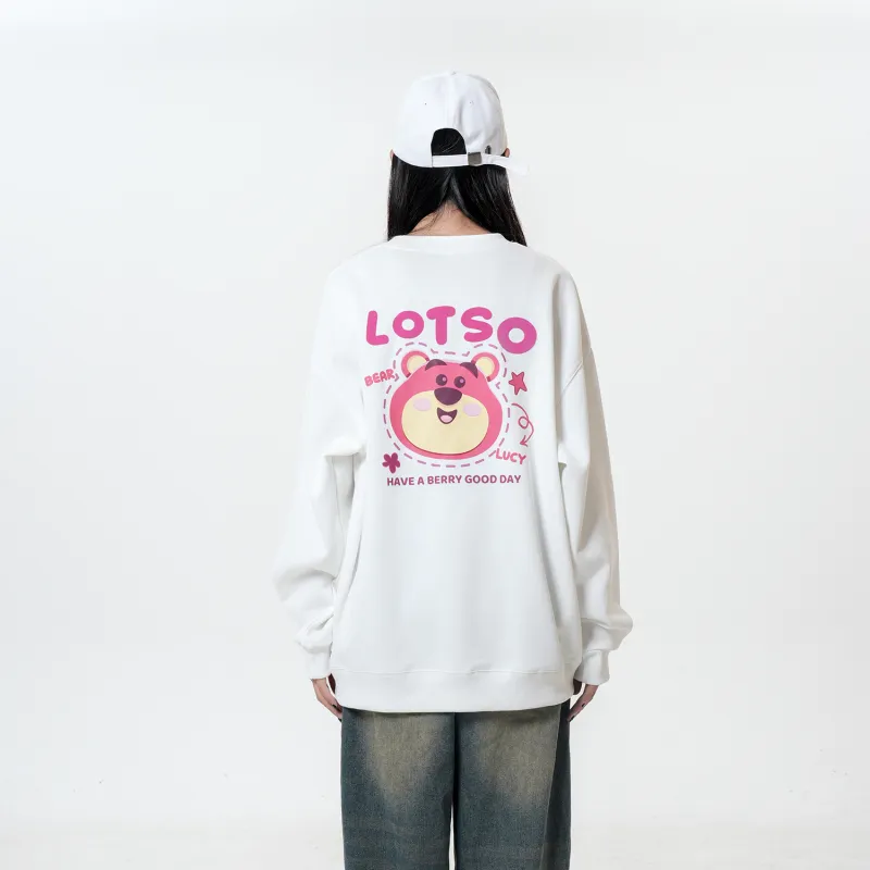 Disney Strawberry Bear Series Sweatshirts Unisex-5