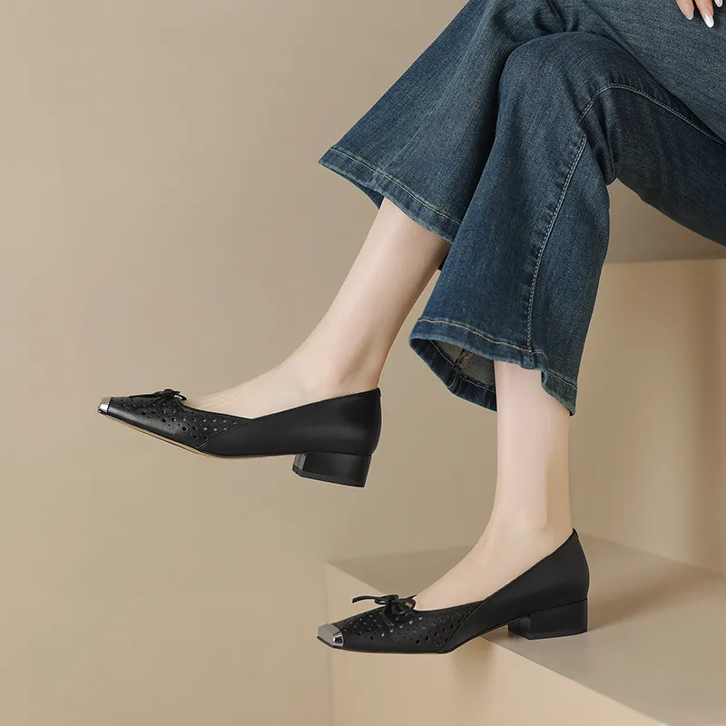 Mo Lin Casual Single Shoes 3CM Women's-4