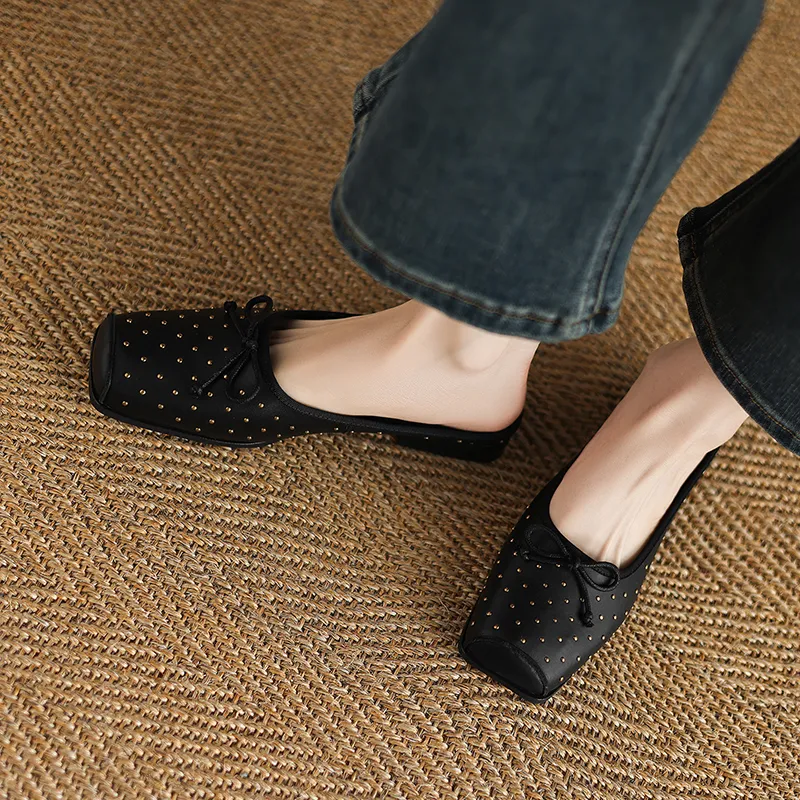 Mo Lin Slip Resistant Closed Toe Slippers Women's-3