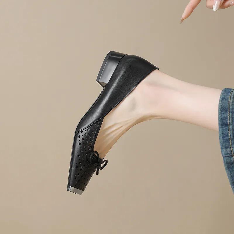 Mo Lin Casual Single Shoes 3CM Women's-3