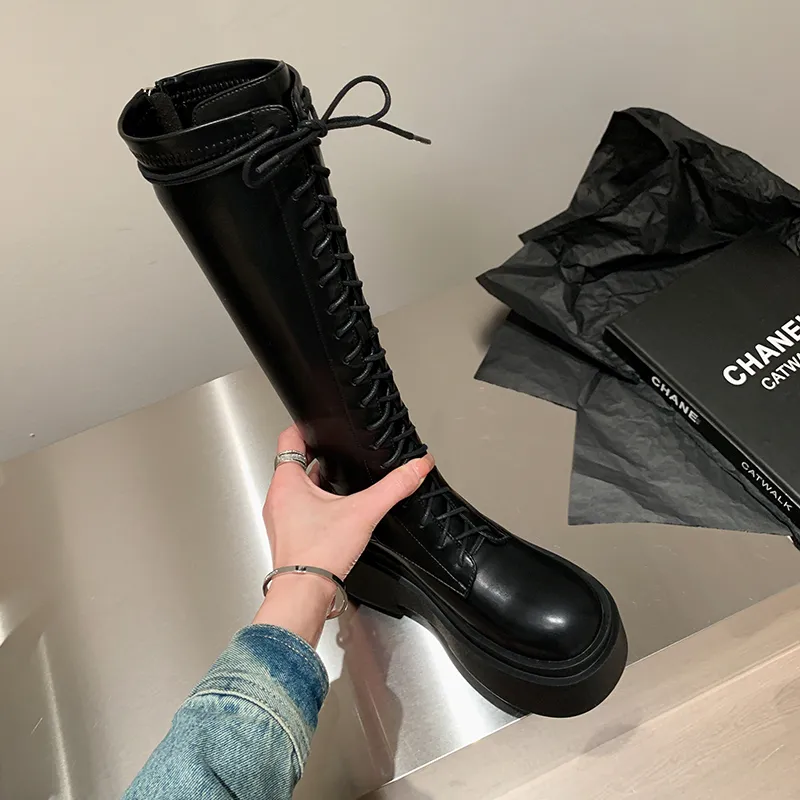 Mo Lin Knee high Boots 8.0cm Women's-2