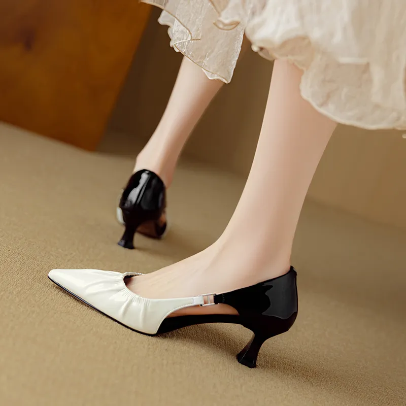 Mo Lin Chunky Heel High Heels Women's-7