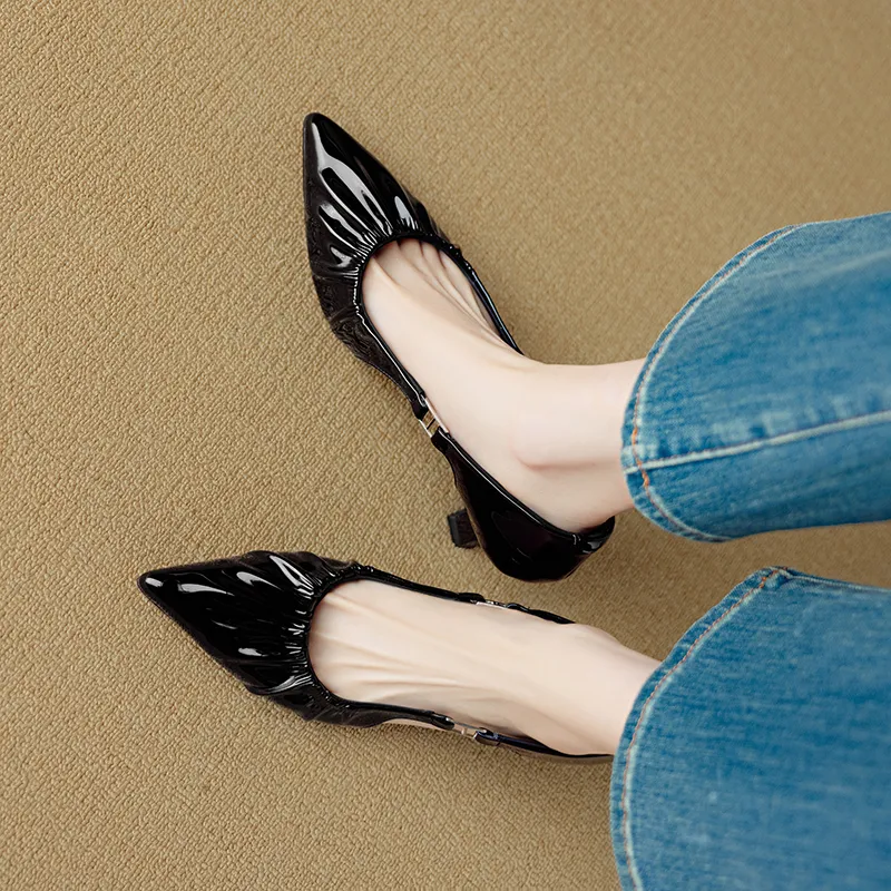 Mo Lin Chunky Heel High Heels Women's-2