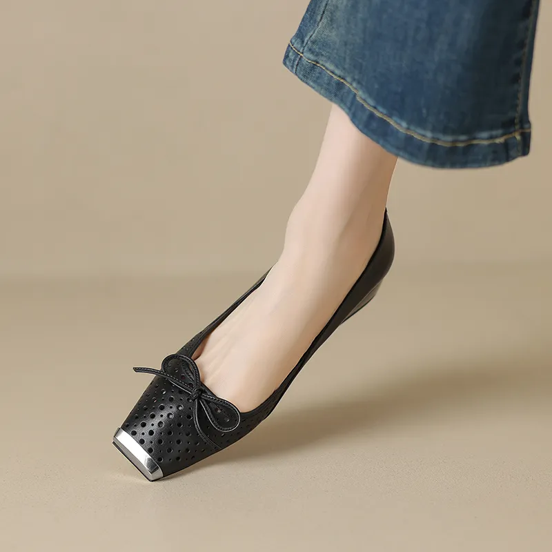 Mo Lin Casual Single Shoes 3CM Women's-2