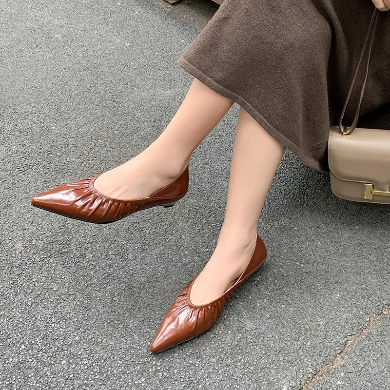 Mo Lin Casual Single Shoes 2CM Women's-17