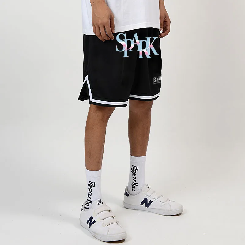 MIRACLE KILL x SPARK INFINITE Casual Shorts Unisex Black-4