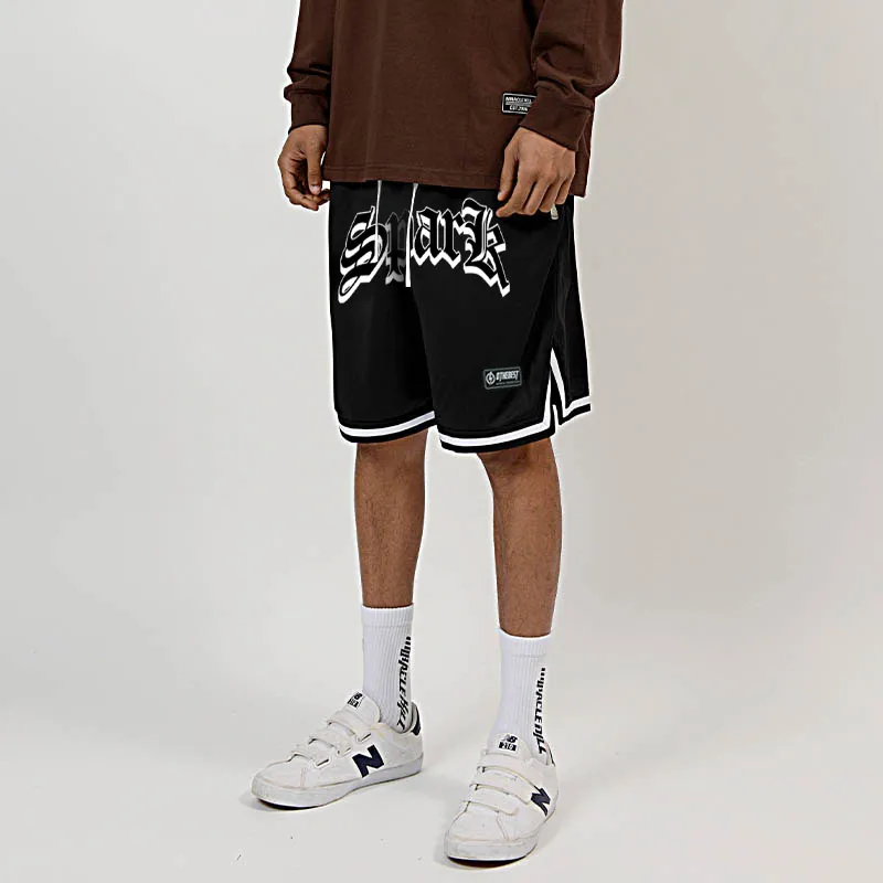 MIRACLE KILL x SPARK INFINITE SS24 Casual Shorts Unisex Black-3