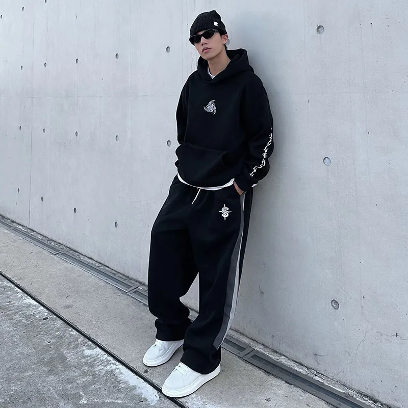 MIRACLE KILL Casual Pants Unisex Black-4