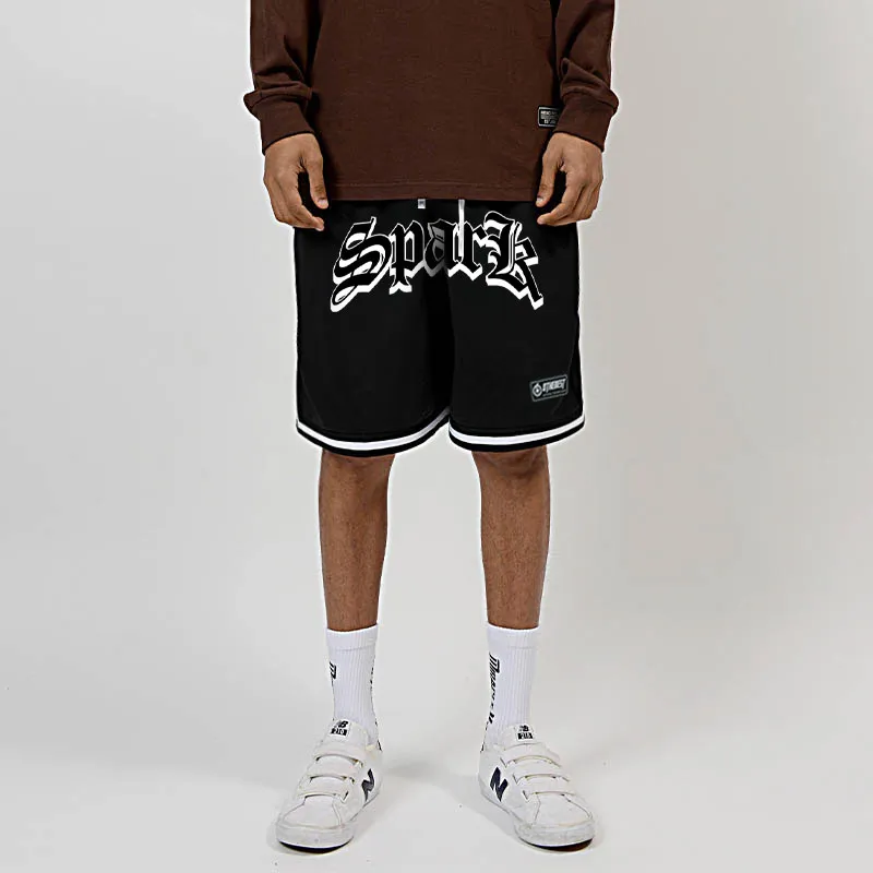 MIRACLE KILL x SPARK INFINITE SS24 Casual Shorts Unisex Black-2