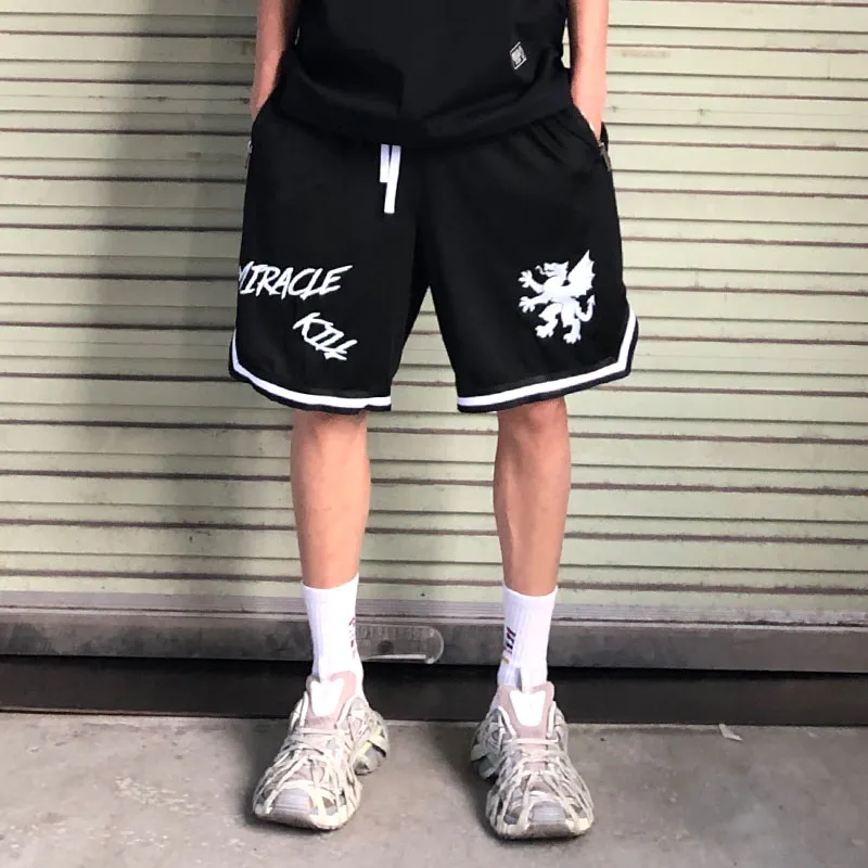 MIRACLE KILL Casual Shorts Unisex Black-3