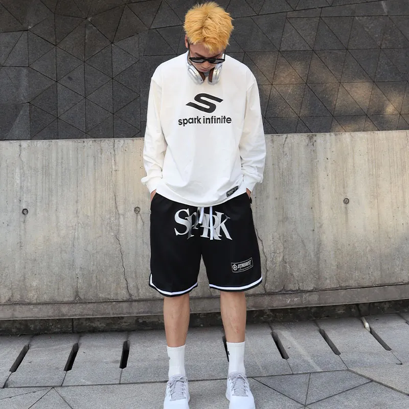 MIRACLE KILL x SPARK INFINITE Casual Shorts Unisex Black-9