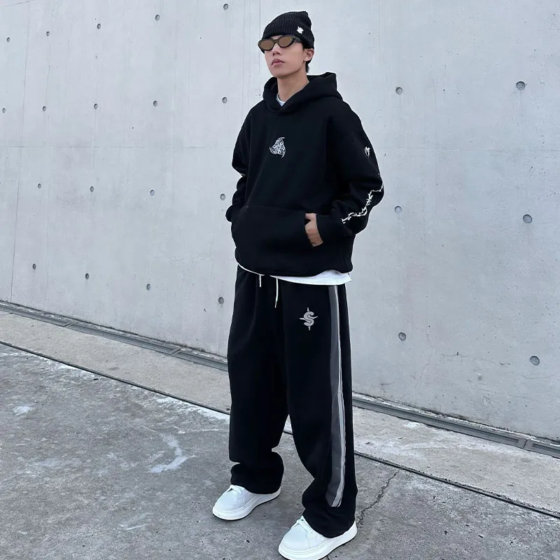 MIRACLE KILL Casual Pants Unisex Black-3