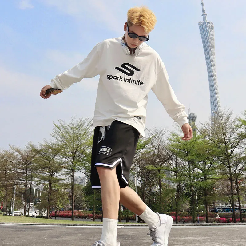 MIRACLE KILL x SPARK INFINITE Casual Shorts Unisex Black-8