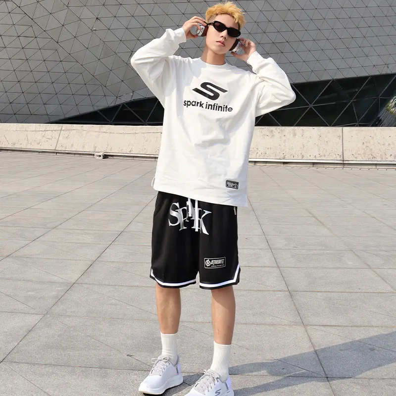 MIRACLE KILL x SPARK INFINITE Casual Shorts Unisex Black-7