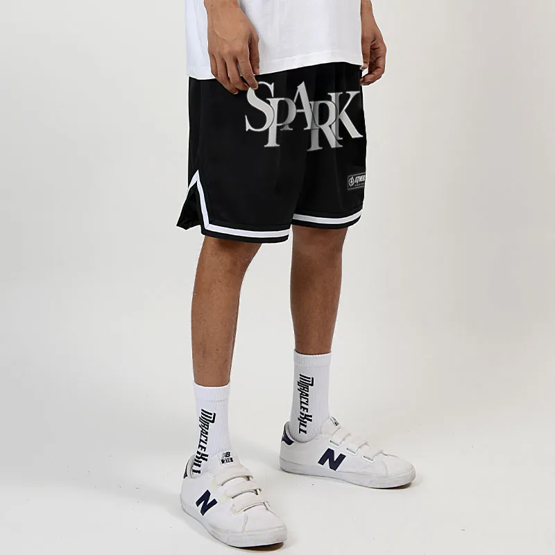 MIRACLE KILL x SPARK INFINITE Casual Shorts Unisex Black-3
