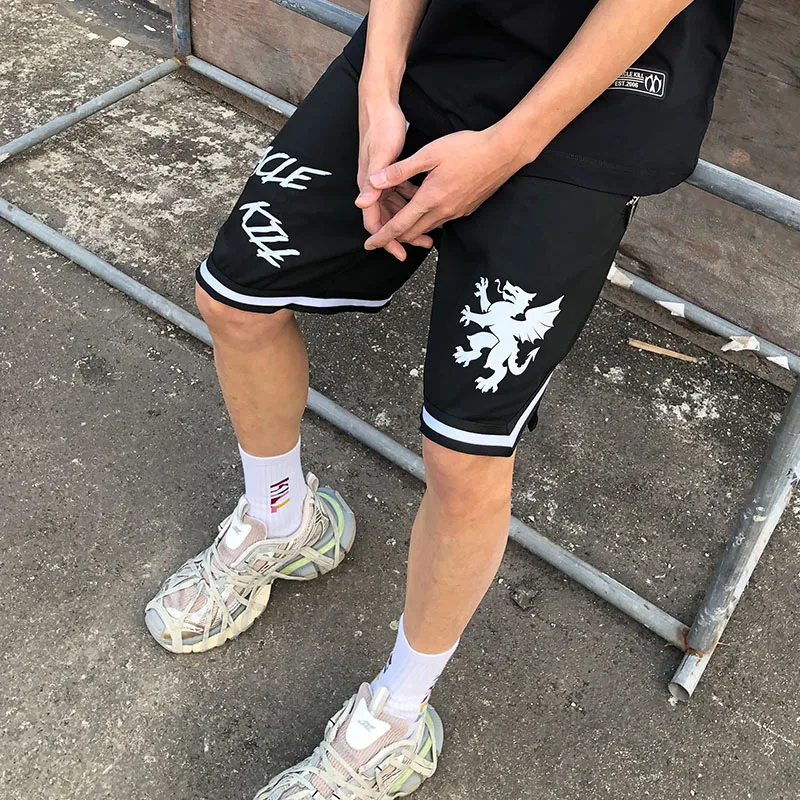 MIRACLE KILL Casual Shorts Unisex Black-4