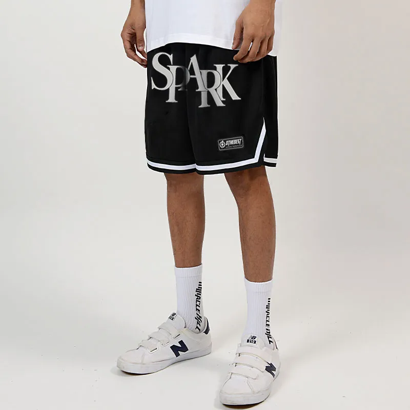 MIRACLE KILL x SPARK INFINITE Casual Shorts Unisex Black-4