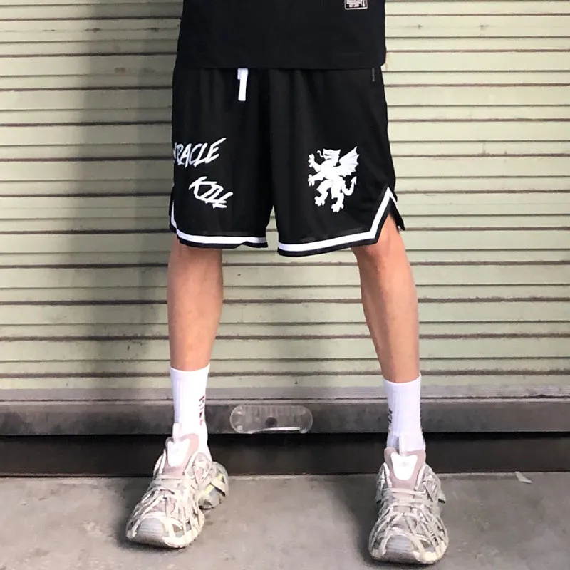 MIRACLE KILL Casual Shorts Unisex Black-2