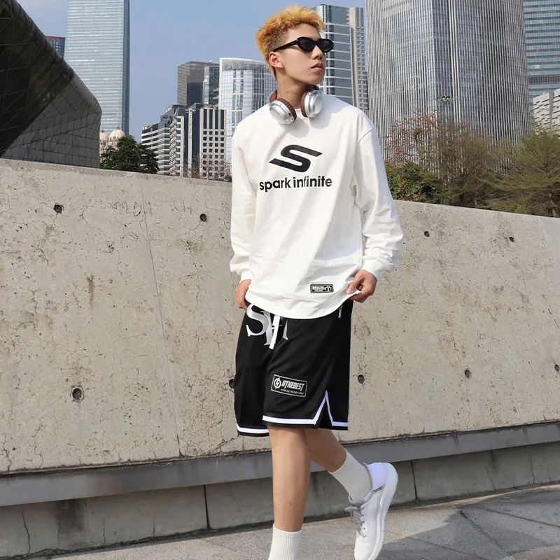MIRACLE KILL x SPARK INFINITE Casual Shorts Unisex Black-6