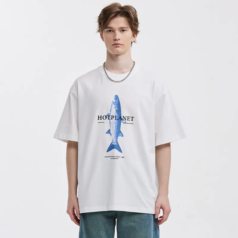 HOTPLANET T Shirt Unisex White Orange-5