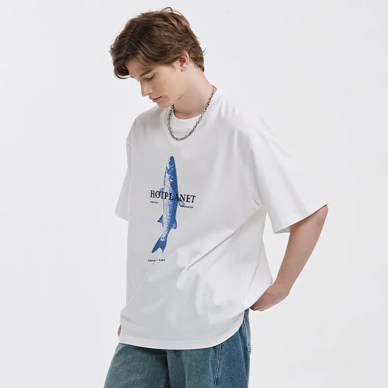HOTPLANET T Shirt Unisex White Orange-2
