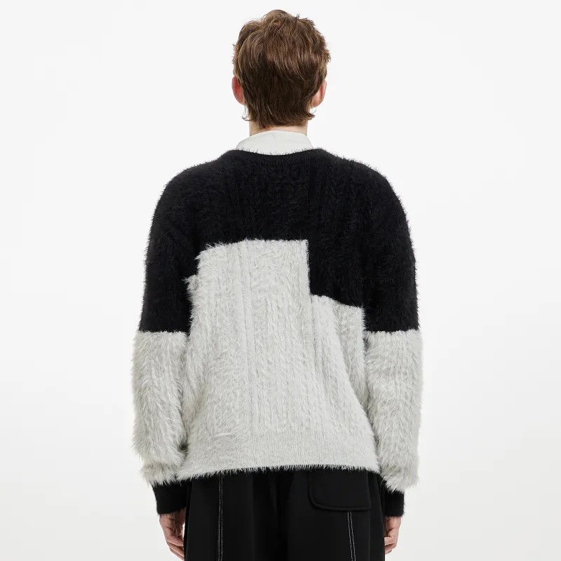HOTPLANET Sweater Irregular Shape Space Men's-2