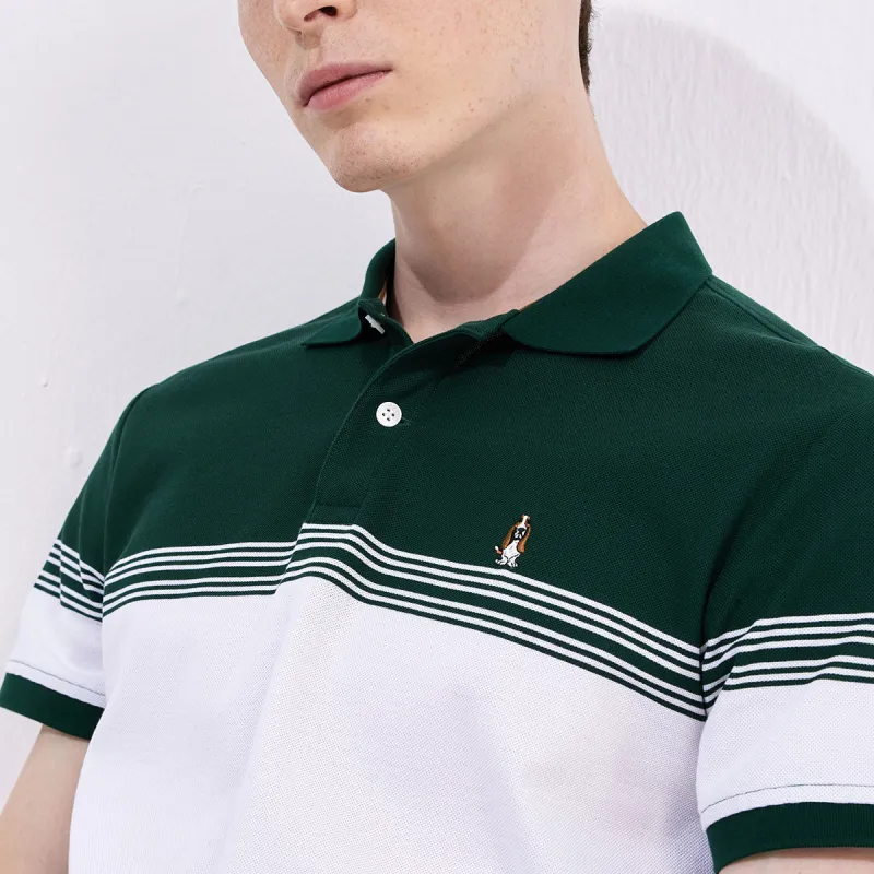 Hush Puppies Polo Shirt Men's 074 Dark Green 1-2