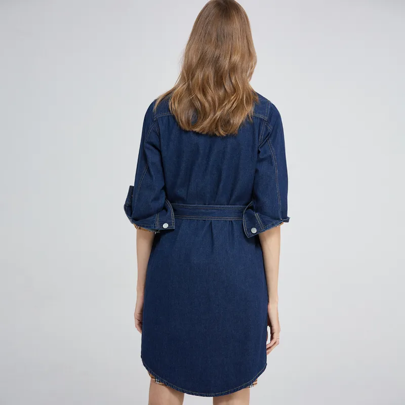 Hush Puppies Long Sleeved Dresses Women's Blue-1