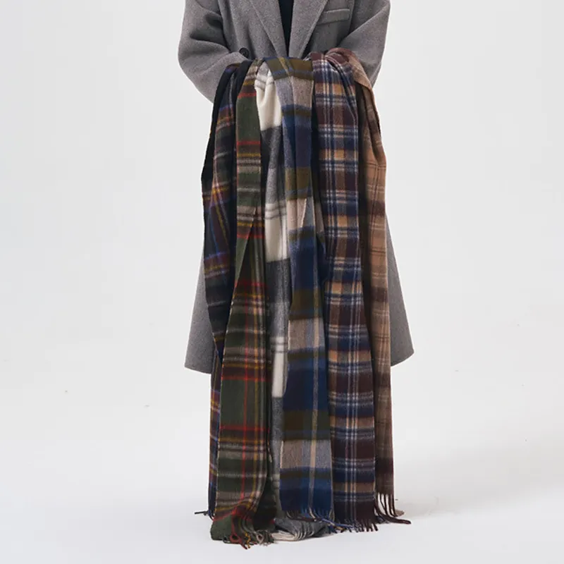 NAME.S 100% Sheep Wool Knit Scarves Men's-3
