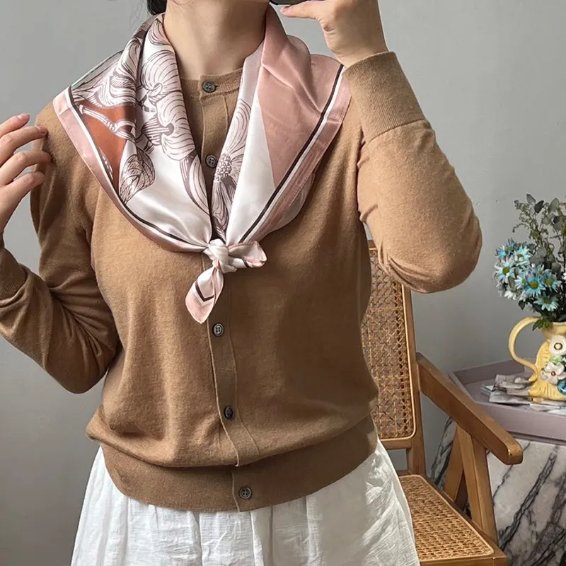 NAME.S 100% Mulberry Silk Silk Scarves Women's Teacher Recommendation Box-11