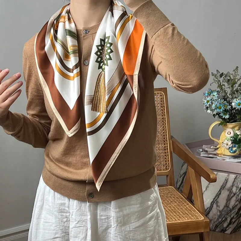 NAME.S 100% Mulberry Silk Silk Scarves Women's Teacher Recommendation Box-5