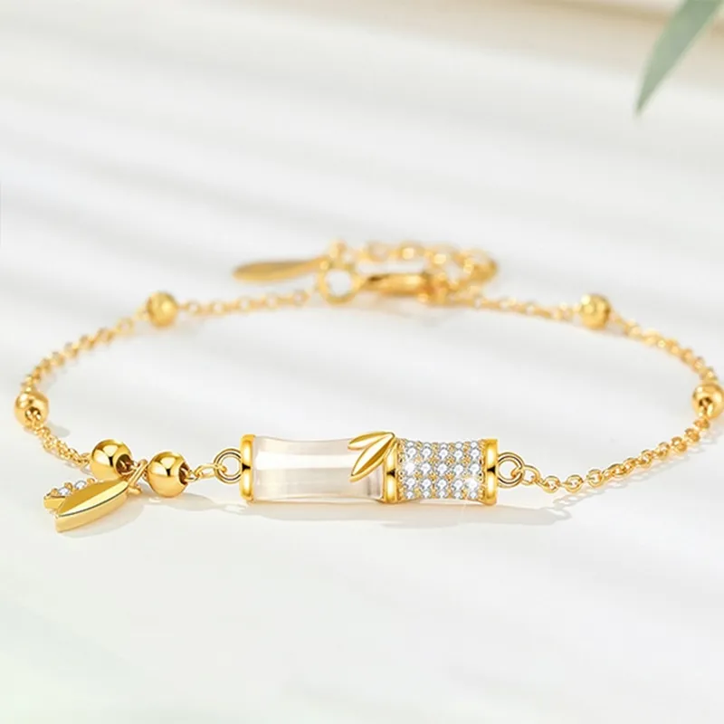 NAME.S Bracelets Pale Greenish White Jade Women's-2