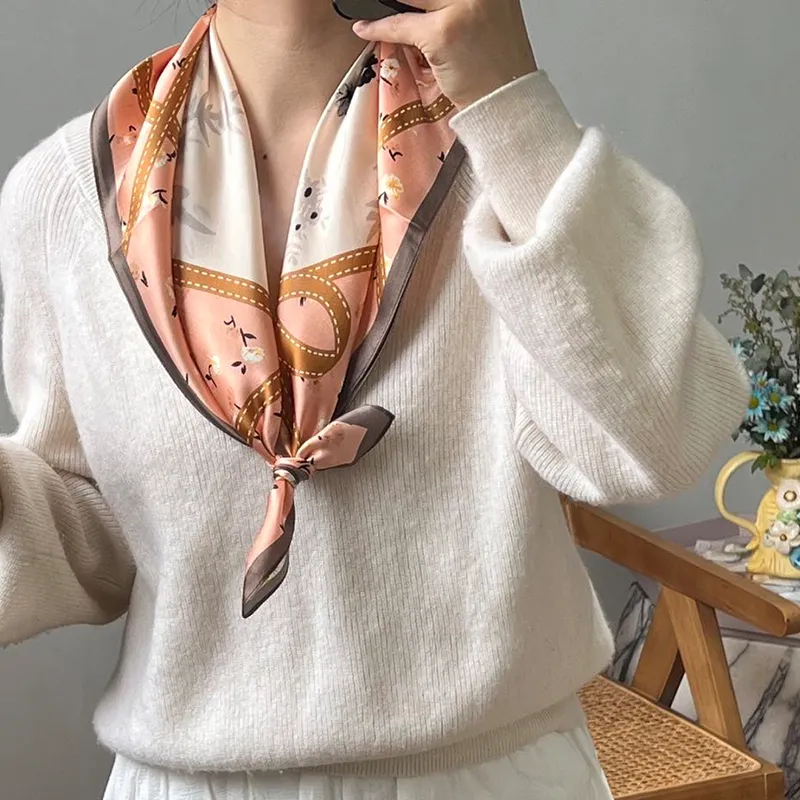 NAME.S 100% Mulberry Silk Silk Scarves Women's Teacher Recommendation Box-9
