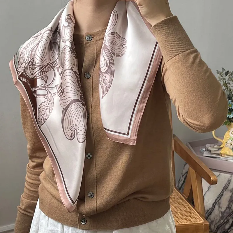NAME.S 100% Mulberry Silk Silk Scarves Women's Teacher Recommendation Box-12