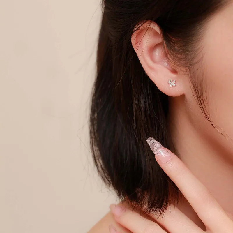 NAME.S S999 Fine Silver Stud Earrings Women's-6