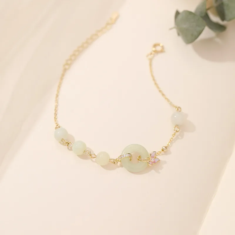 NAME.S Bracelets Pale Greenish White Jade Women's-1