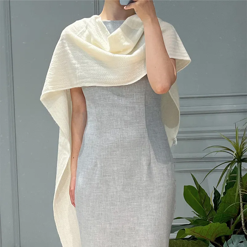 NAME.S 100% Cashmere Knit Scarves Unisex-8