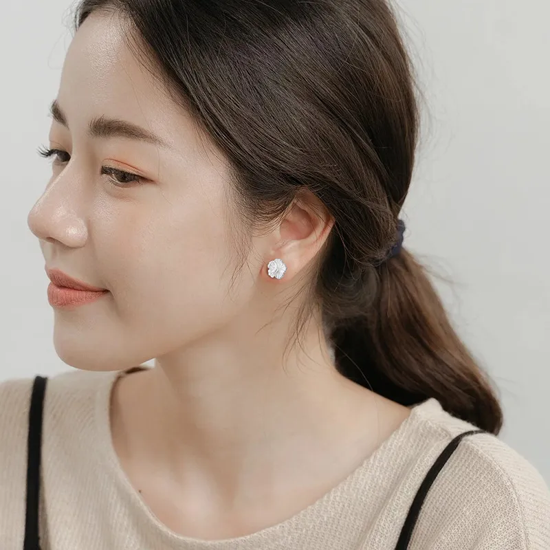 NAME.S S999 Fine Silver Stud Earrings Women's-18