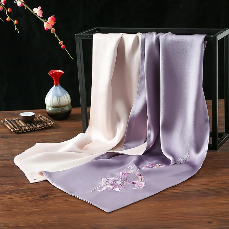 NAME.S 100% Mulberry Silk Scarves Women's-3