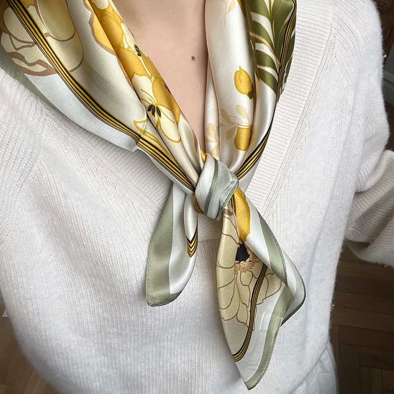 NAME.S 100% Mulberry Silk Silk Scarves Women's Teacher Recommendation Box-4