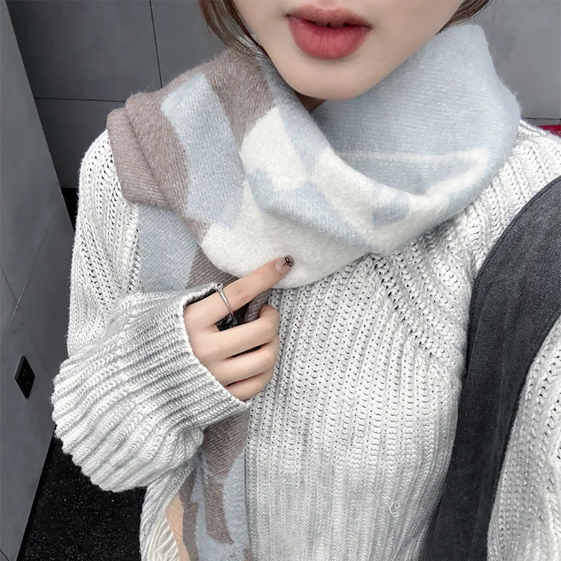 NAME.S 100% Cashmere Knit Scarves Unisex Snake Year Gift Box Set-3