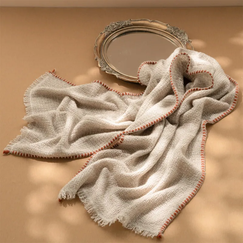 NAME.S 100% Cashmere Knit Scarves Unisex Anniversary Gift Box+Shopping Bag-3