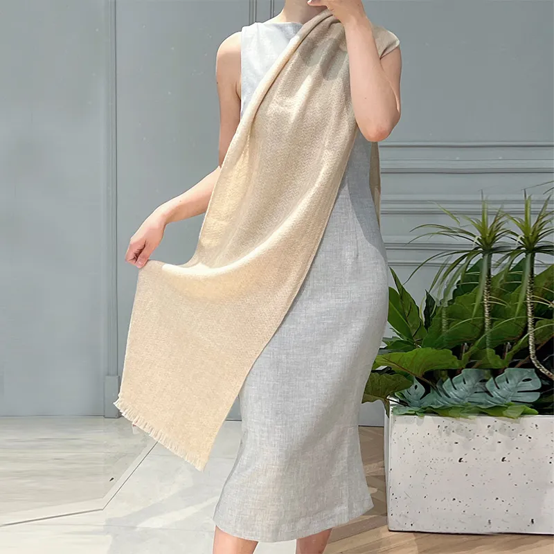 NAME.S 100% Cashmere Knit Scarves Unisex-5