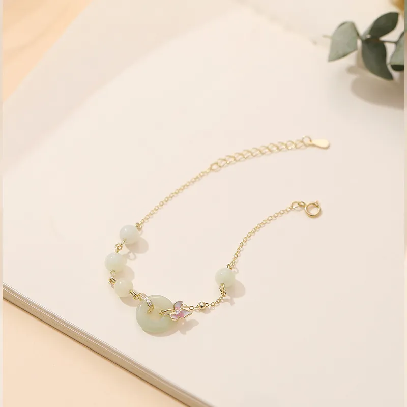 NAME.S Bracelets Pale Greenish White Jade Women's-2