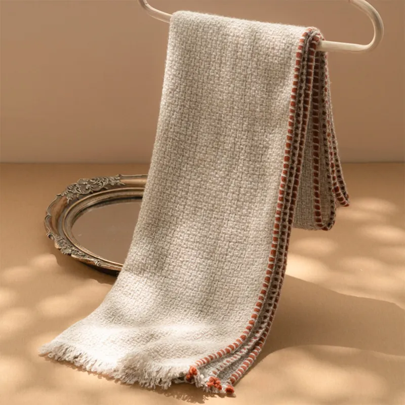 NAME.S 100% Cashmere Knit Scarves Unisex Anniversary Gift Box+Shopping Bag-2