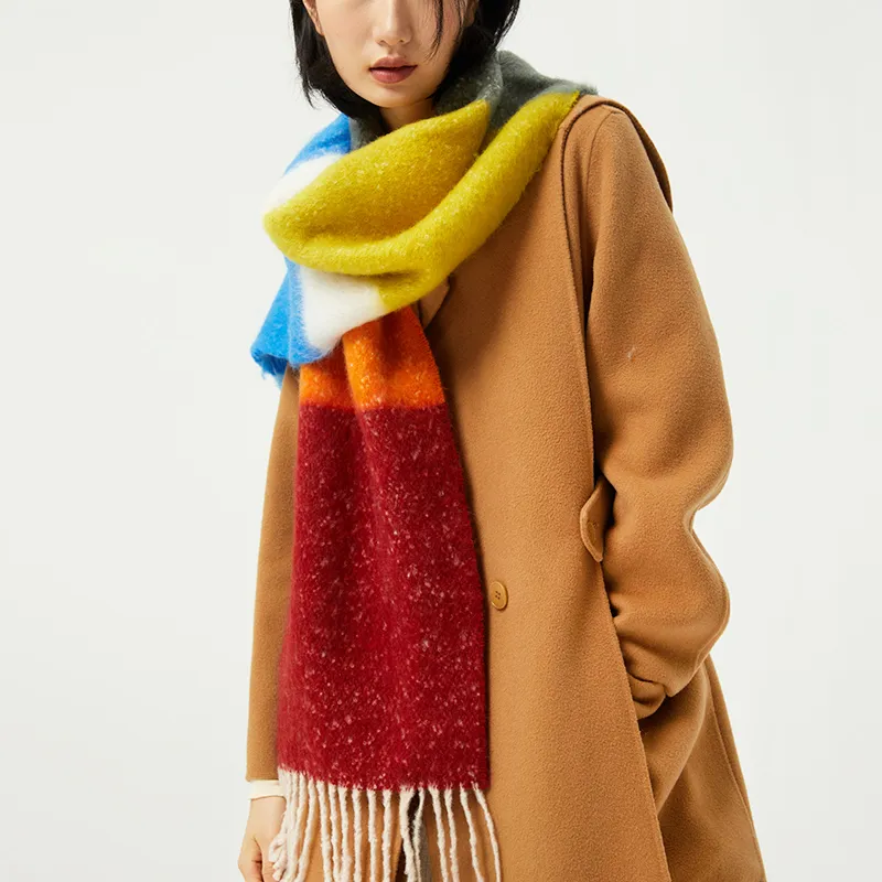 NAME.S Knit Scarves Women's Multicolor Multicolor Box Shopping Bag-2
