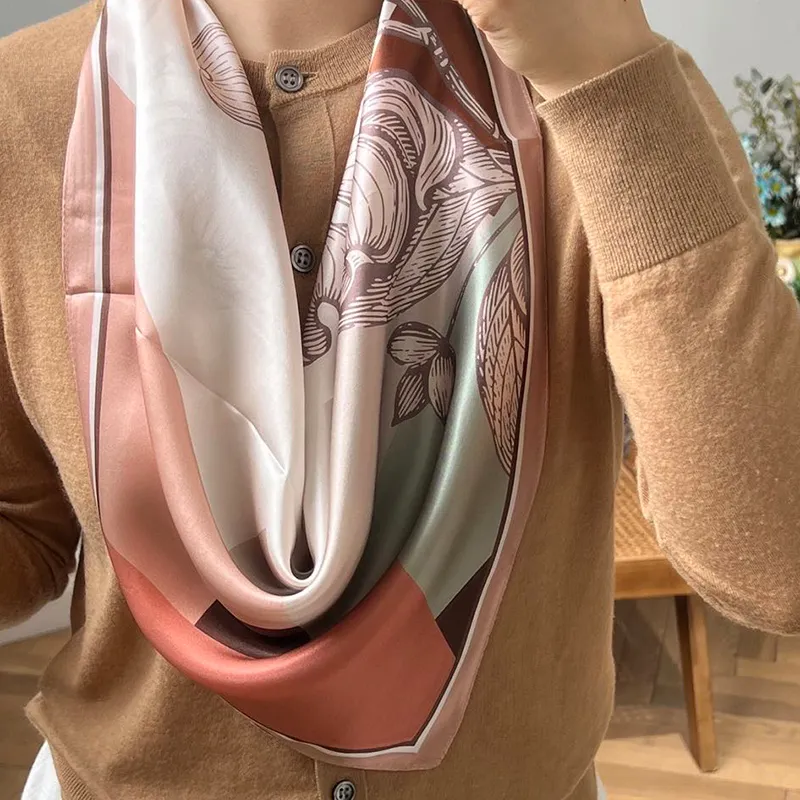 NAME.S 100% Mulberry Silk Silk Scarves Women's Teacher Recommendation Box-13
