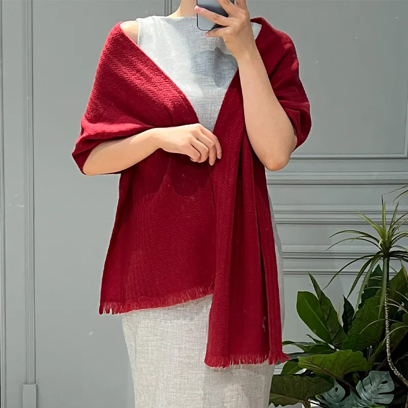 NAME.S 100% Cashmere Knit Scarves Unisex-1